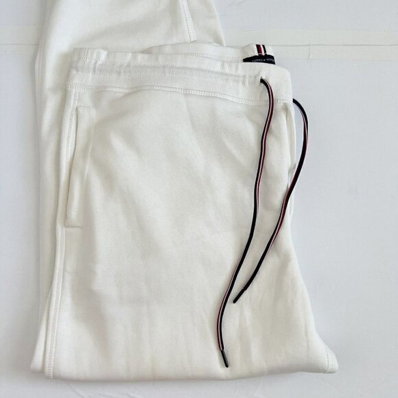 TOMMY Hilfiger Sweatpants Jogger XXL White Soft Fleece - Picture 3 of 10